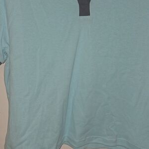 Turquoise Women's Junior crop top xxlarge shirt